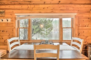 House (2 Bedrooms) | Interior - Pet-friendly Adirondack Cabin w/ On-site Lake (Saranac Lake)
