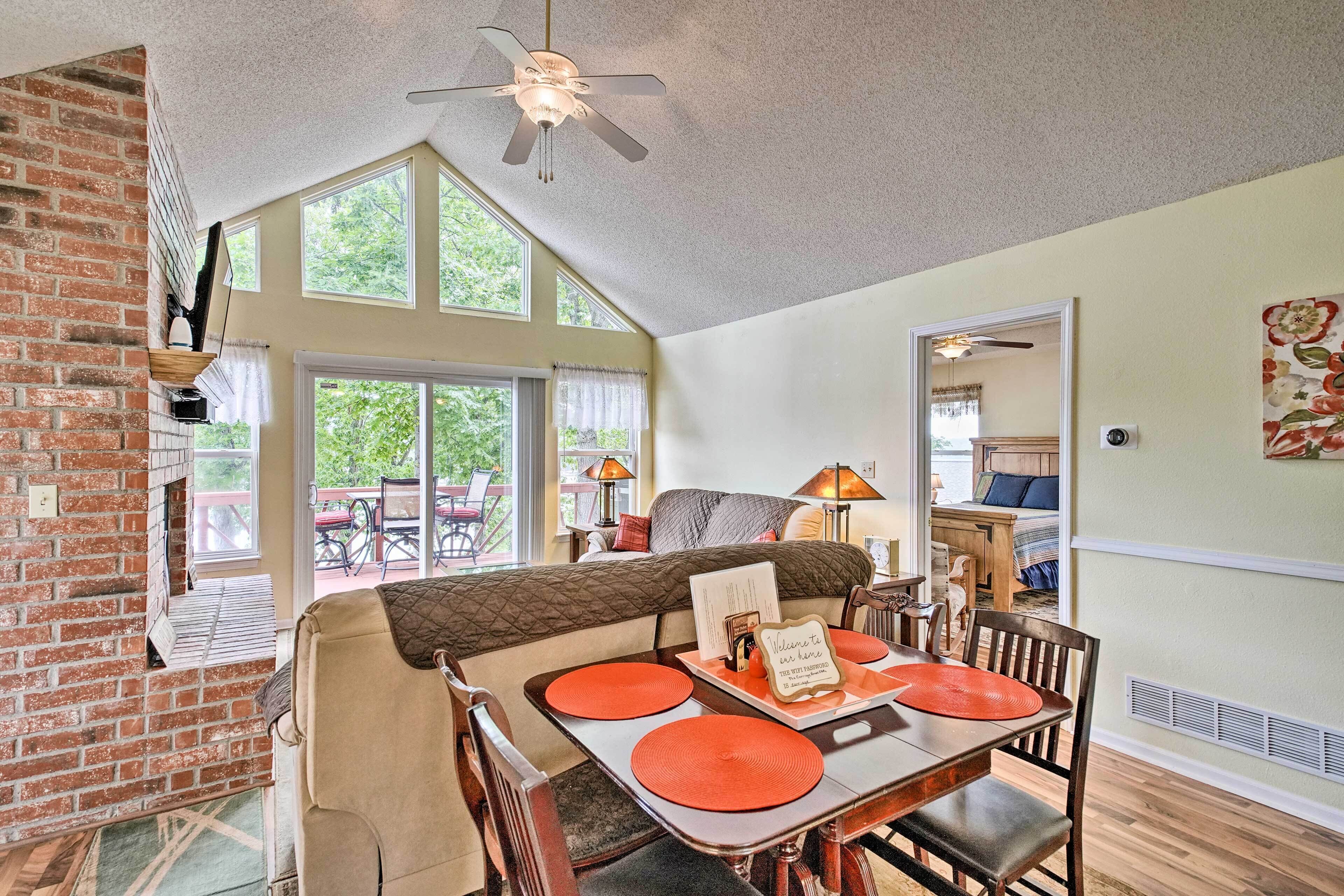 Waterfront Sunrise Beach Home w/ Dock & Grill