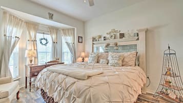 2 bedrooms, iron/ironing board, bed sheets