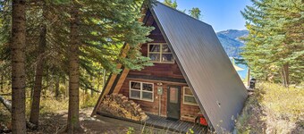 厄溫A型小屋，附甲板和山景！