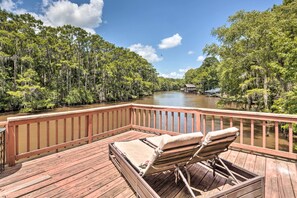 House (4 Bedrooms) | Interior - Waterfront Karnack Home w/ Boathouse & Deck! (Karnack)