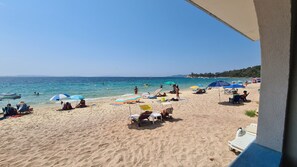 On the beach