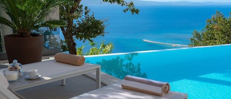 Una piscina riscaldata
