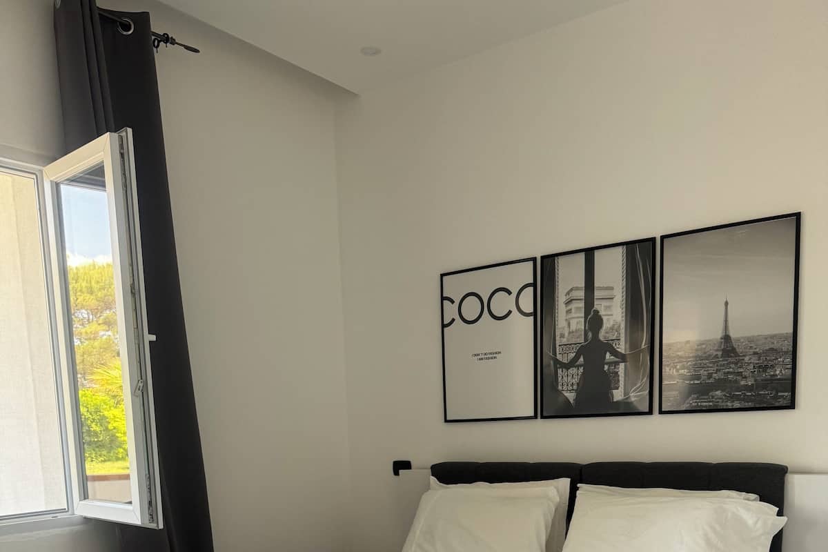 Basic Apartment | 1 bedroom, down comforters, memory foam beds, blackout drapes