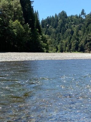 Beach - Avenue of the Giants River View Home (#1) (Myers Flat)