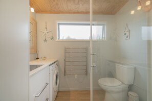 Shower, hair dryer