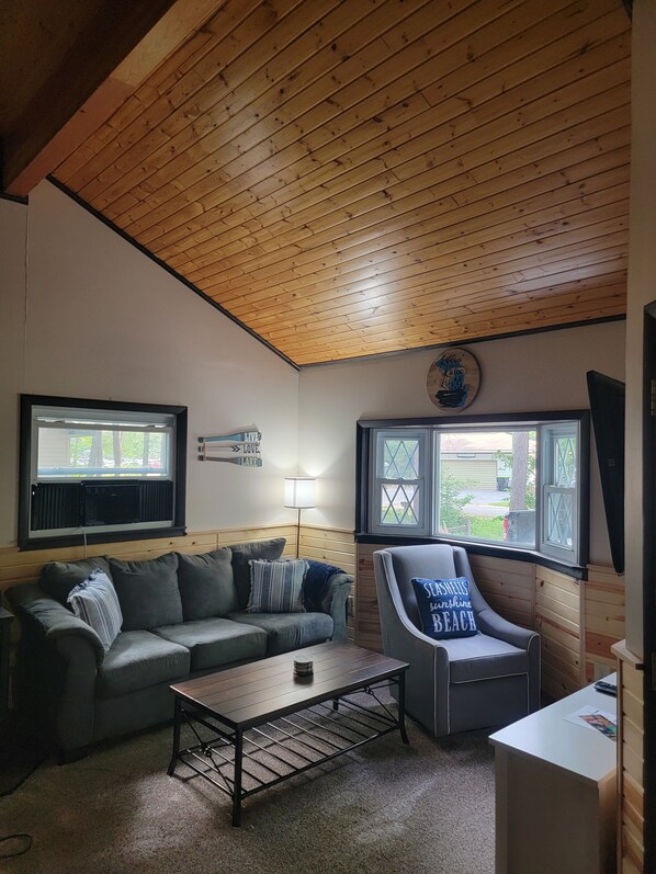 Smart TV, fireplace - Cozy Cabin walking distance to BEAUTIFUL Higgins Lake! (Roscommon)
