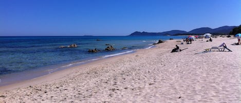 Vlak bij het strand