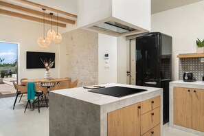 Interior - New-build Villa Riza Chania private pool and Roofgarden with jacuzzi (Chania)