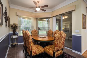 House, Multiple Beds, Patio, Garden View | Dining