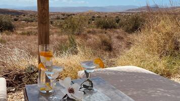 Uitzicht vanuit accommodatie