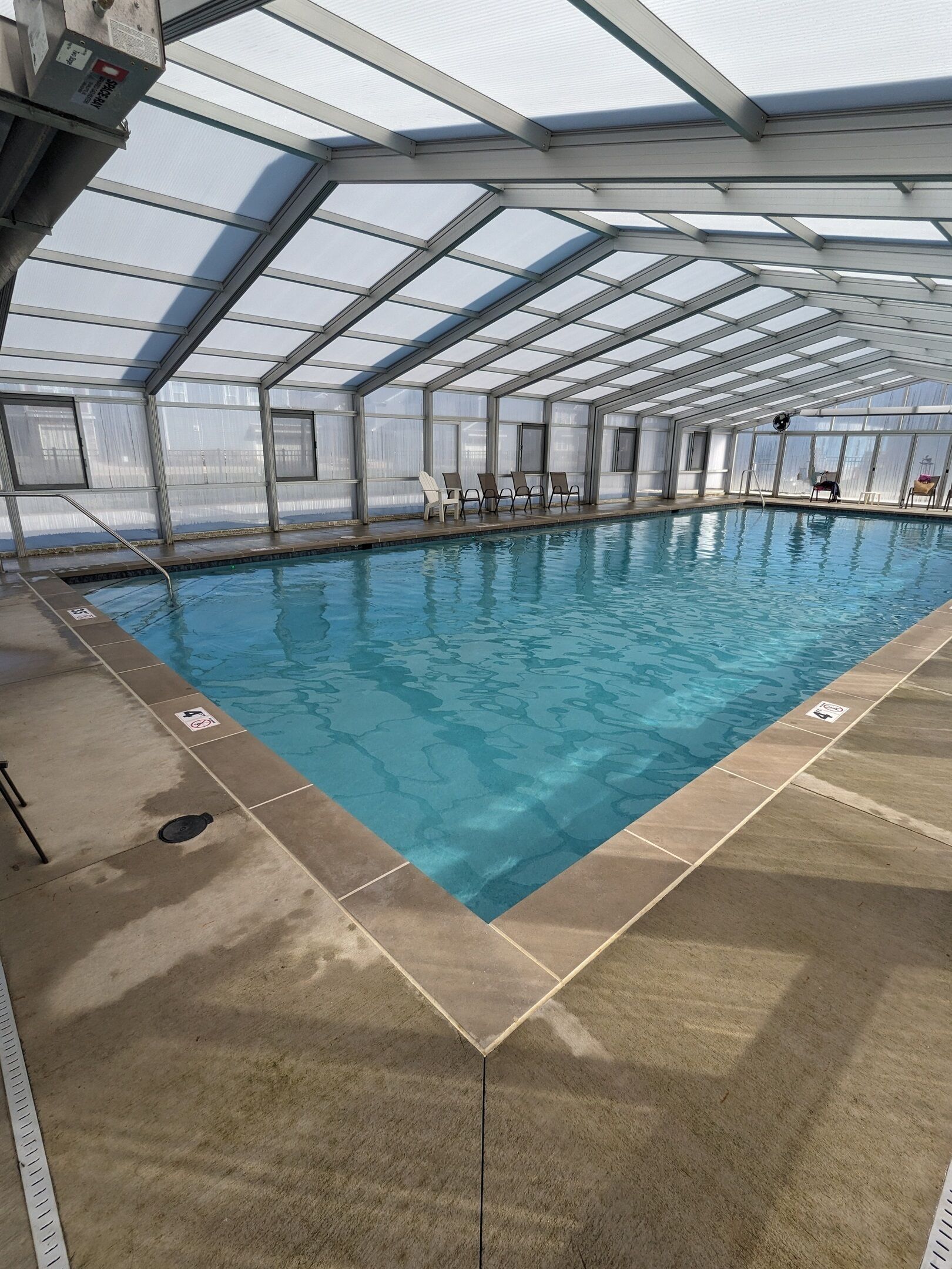 Indoor pool, a heated pool