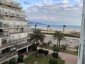 Enjoy stunning sea views from the balcony of this beachfront residence.