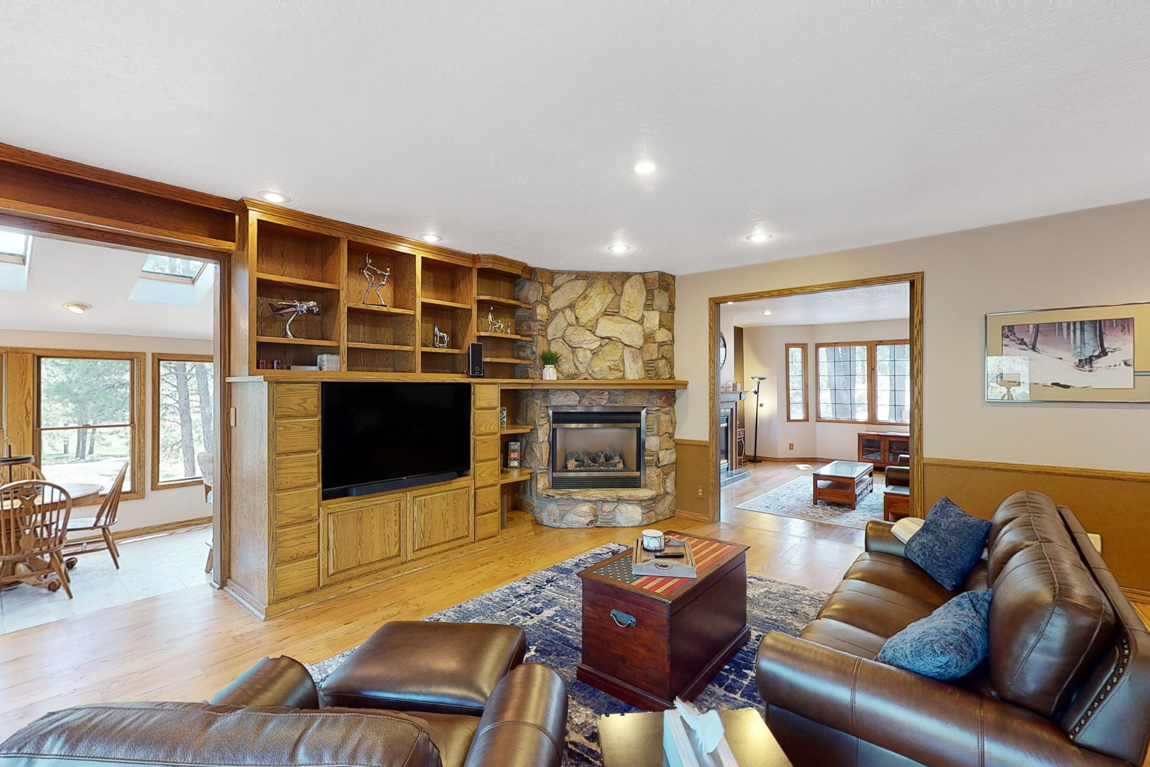 Stunning home with sauna, fireplaces, outdoor areas, & washer/dryer