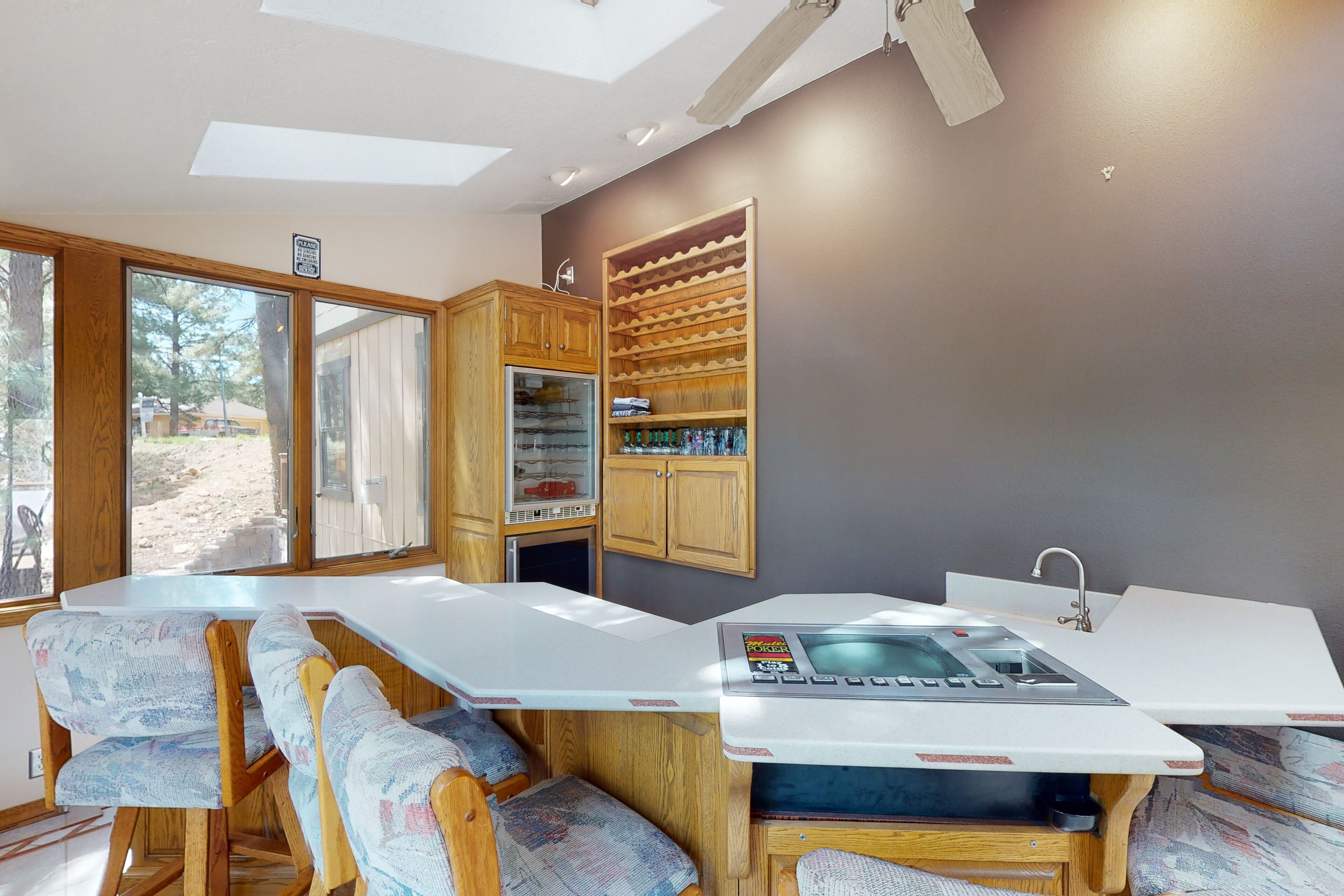 Stunning home with sauna, fireplaces, outdoor areas, & washer/dryer