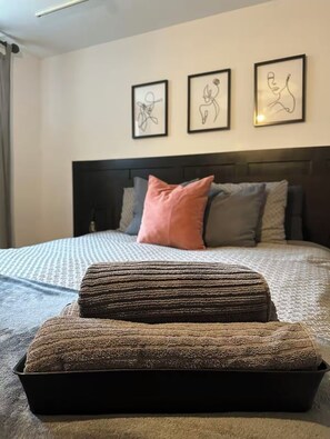 1 bedroom, iron/ironing board, travel crib, free WiFi