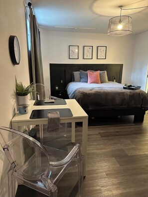 1 bedroom, iron/ironing board, travel crib, free WiFi