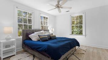 4 bedrooms, in-room safe, iron/ironing board, travel cot