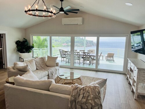 Luxury St. John Waterfront, Villa SeaGate 5BR  Living Reef, Pool, Near Cruz Bay