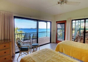 4 bedrooms, desk, iron/ironing board, travel crib