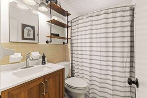 Shower, hair dryer