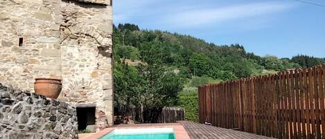 A heated pool