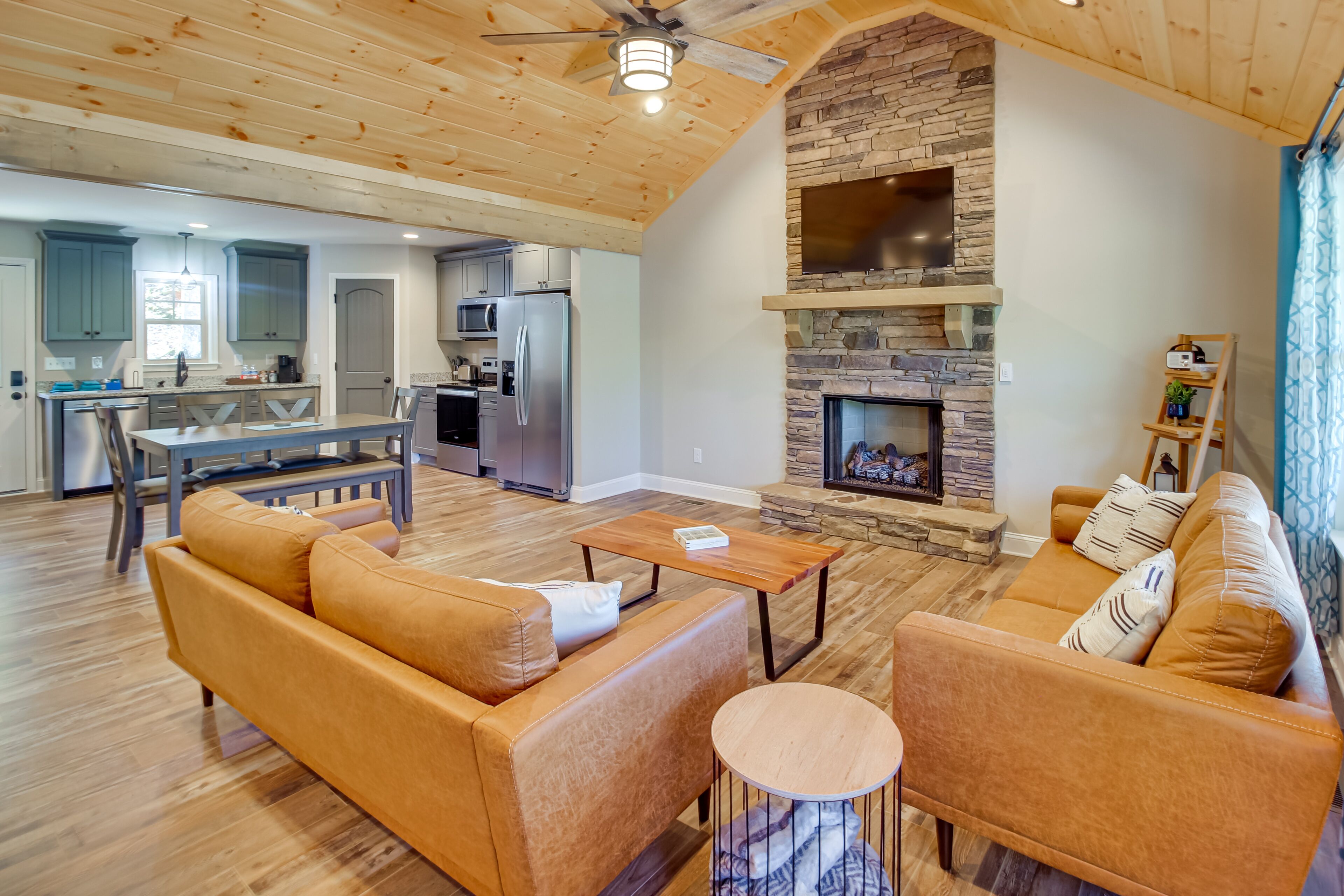 Modern Ellijay Cabin Rental w/ Outdoor Fireplace