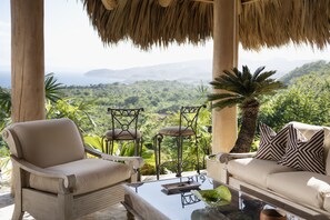 Terrace/patio - Oceanview Luxury Eco Villa in Las Galeras, Samana (Las Galeras)