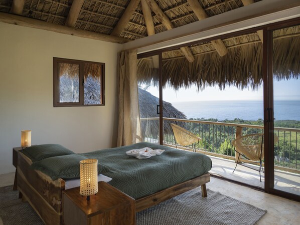 4 bedrooms, free WiFi, bed sheets - Oceanview Luxury Eco Villa in Las Galeras, Samana (Las Galeras)