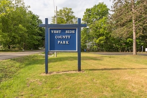 A sign for West Side County Park. - Lakeside Cottage - Right across of Westside County Park with lake access (Fennville)