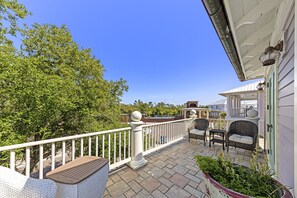 Terrace/patio - Heron's Rest at Village of Tannin | Access to Beach & State Park | Outdoor Pool | My Beach Getaways (Orange Beach)