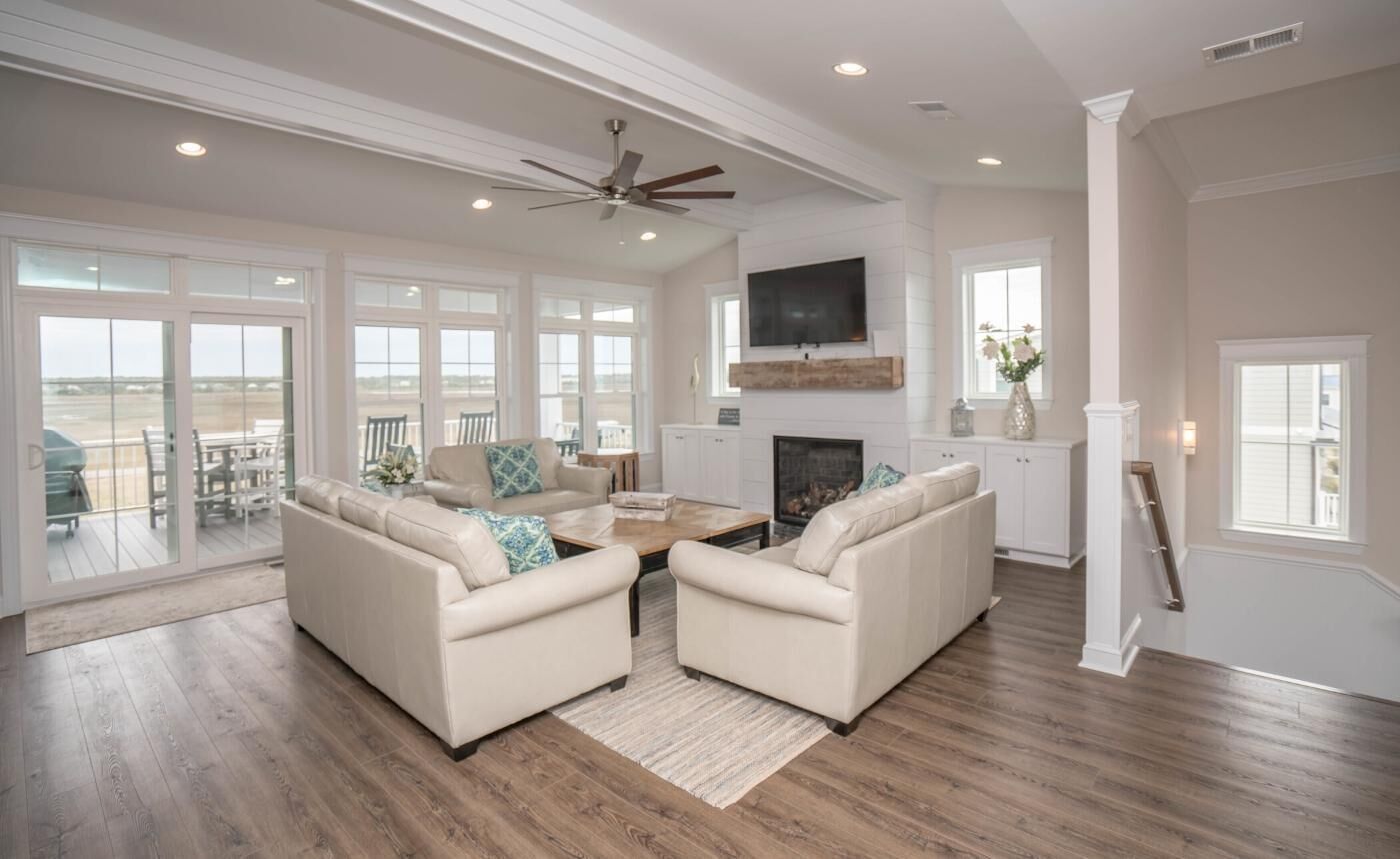 Beautiful canal home with custom finishes and a private dock.