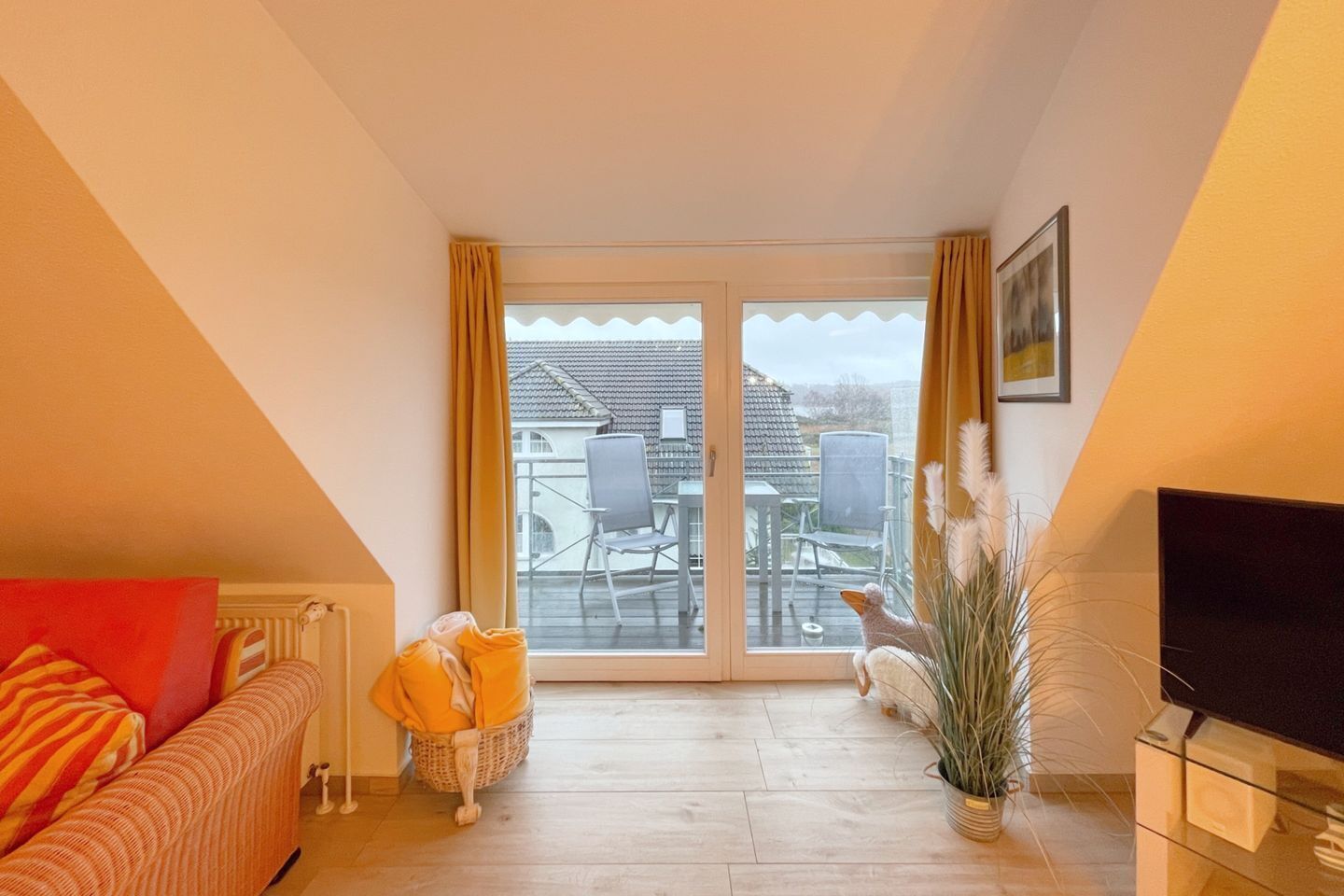 Televisie en een tafeltennistafel