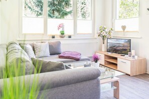 TV, DVD player, ping pong - Hochwertig, Liebevoll Eingerichtetes, 85qm Großes, Ferienhaus für 4 Personen. - Gerhart-hauptmann (Loddin)