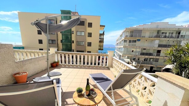 Terrace/patio - Paradis Salou, air-conditioned and with sea views (salou)
