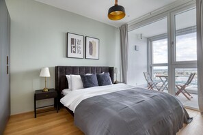 1 多间卧室、熨斗/熨衣板、WiFi、床单