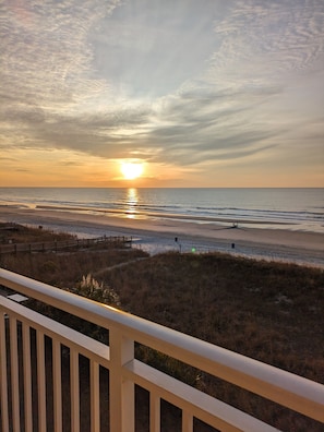 On the beach, sun-loungers - ⭐Cozy Oceanfront⭐2 Bed/2 Bath 1st Floor⭐Hot Tub & Pool!⭐Updated Bath w/King Bed⭐ (North Myrtle Beach)