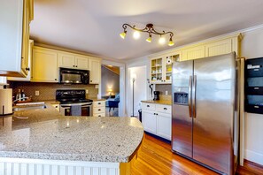 Fridge, microwave, oven, stovetop - Classic home with prime location 1 block from Main Street (Bucksport)