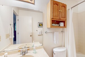 Hair dryer, towels