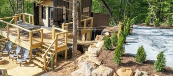 The Lumber Jack Pine Treehouse at Treetop Escapes!