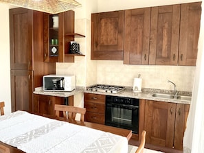 Fridge, oven