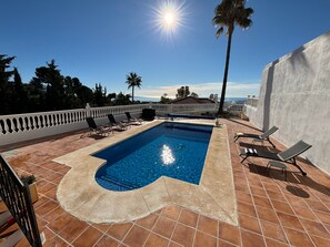 Pool - Villa 'Casa Montelado' with Sea View, Private Pool and Air Conditioning (Mijas)