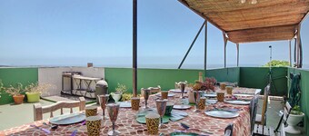 Casa de campo "Hacienda La Extremeña" con vistas al mar, terraza privada y Wi-Fi