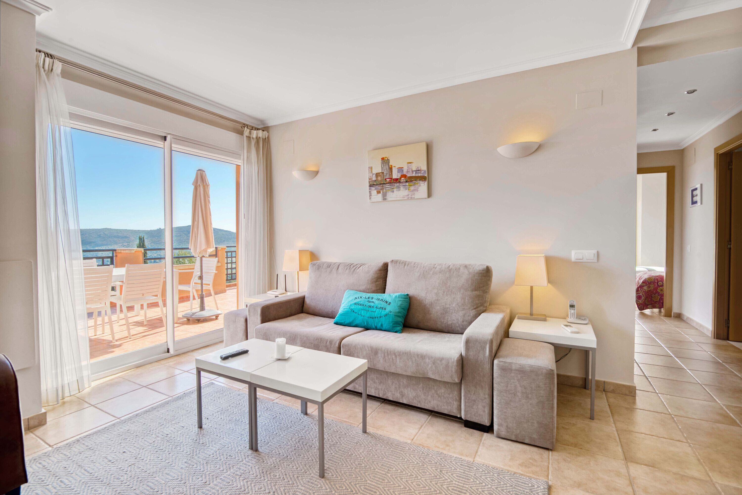 Apartment 'Encantador La Sella 2' with Sea View, Wi-Fi and Air Conditioning