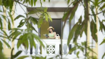 Outdoor wedding area