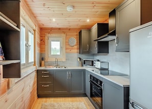 Fridge, oven, stovetop, toaster