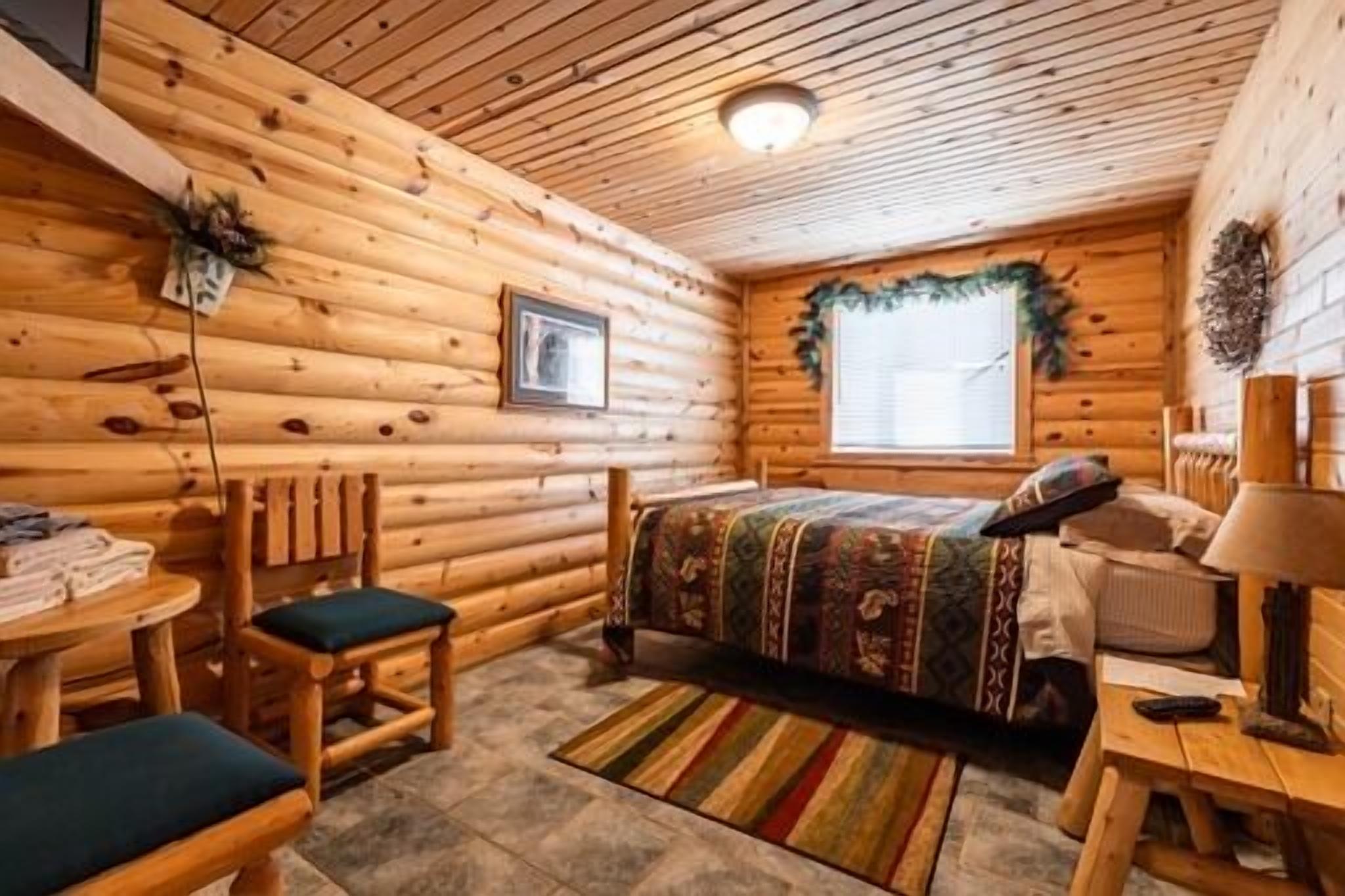 Fits up to 10 people in this bunk house located at the Riviera Resort in Neillsville, Wisconsin.