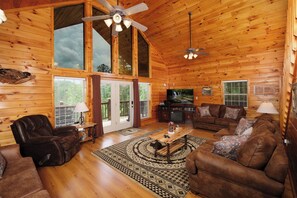 Smart TV, fireplace, video games