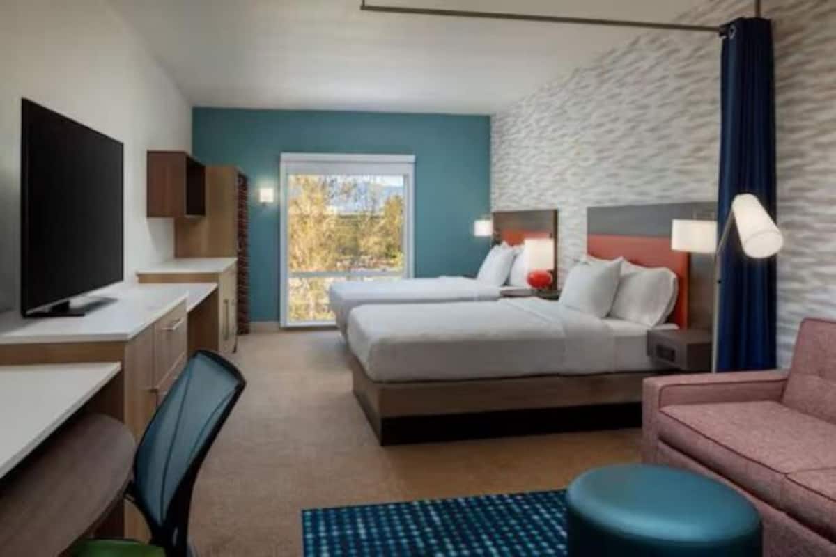 Pillow-top beds, iron/ironing board, bed sheets