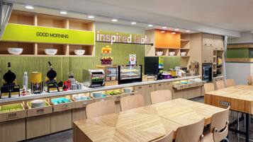 Free daily buffet breakfast